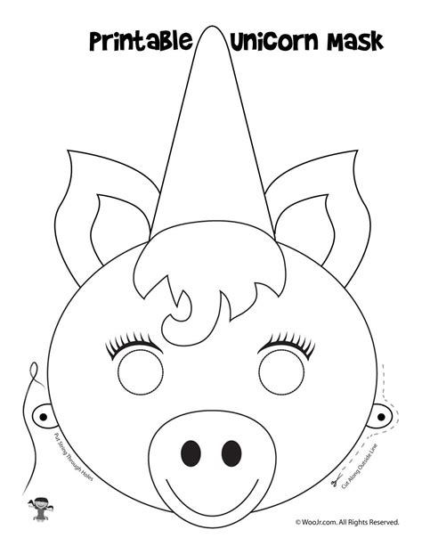 Printable Unicorn Mask Woo Jr Kids Activities Childrens Publishing