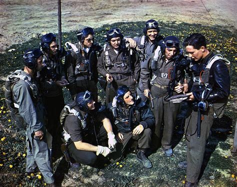 World War II In Color Briefing Of Th Fighter Squadron