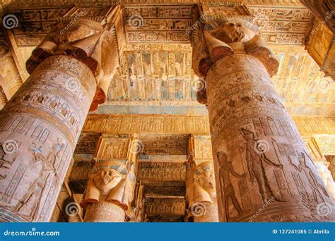 Temple Of Dendera Detail Egypt Royalty Free Stock Photography Cartoondealer Com