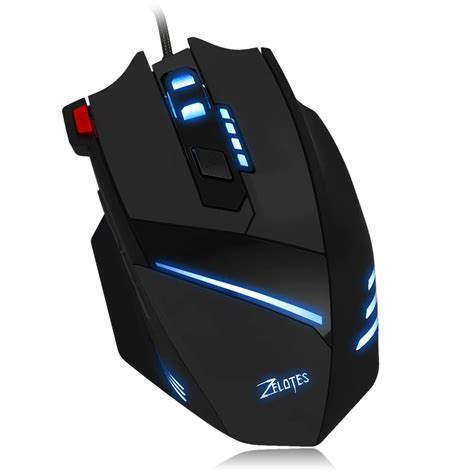 Zelotes T 60 Optical 7200dpi 7d Usb Pro Gaming Wired Mouse With Led