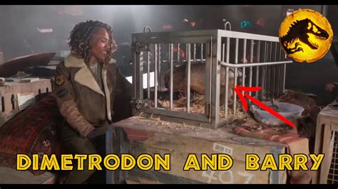 Behind The Scenes 2 Jurassic World Dominion Dimetrodon And Barry Scenes Youtube