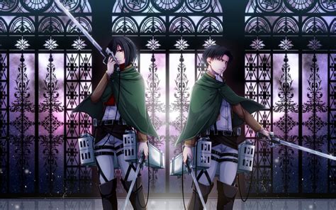 Mikasa And Levi Ackerman 4k Ultra Hd Wallpaper Background Image