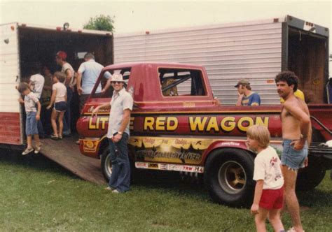 Car Poseurs Classic Cars Trucks Red Wagon Drag Racing