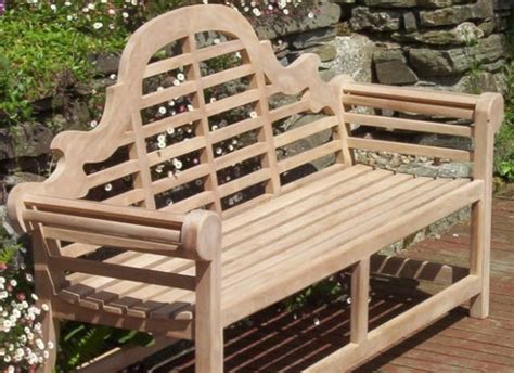 Lutyens 2 Seater Teak Garden Bench 4ft120cm Patio Garden Furniture