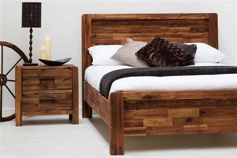 Chester Solid Wooden Rustic Farmhouse Bed Frame Double King Size
