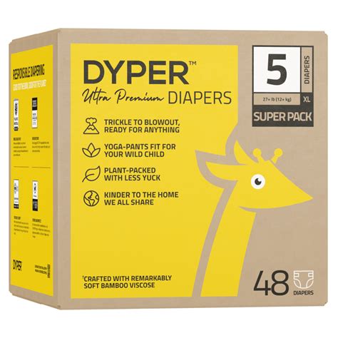Dyper Ultra Premium Diapers Size 5 48 Diapers Select For More Options
