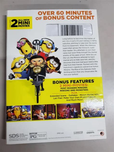 Minions The Rise Of Gru Dvd Collectors Edition New And Sealed W