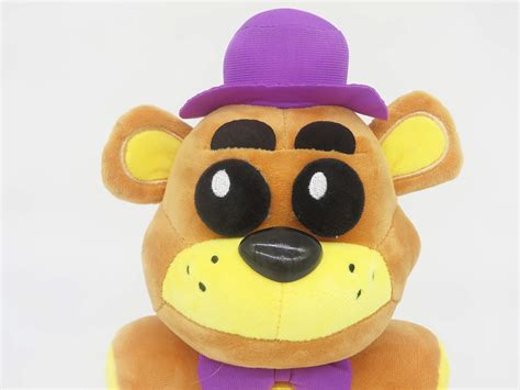 Golden Freddy Purple Hat 5 Nights Plush Shadow Nightmare Phantom