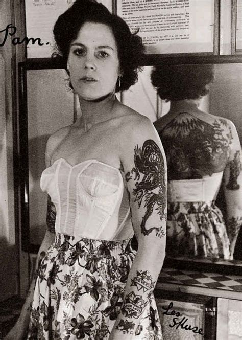 Pamela Nash Tattooed By Les Skuse Bristol Great Britain 1950s 14