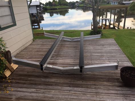 6000 8000 Aluminum Boat Lift Cradle W Bolted End Plates