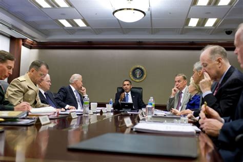 President Situation Room Meeting The White House
