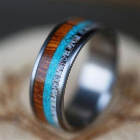 Men S Turquoise Wedding Band By Staghead Designs Uniqueweddingrings