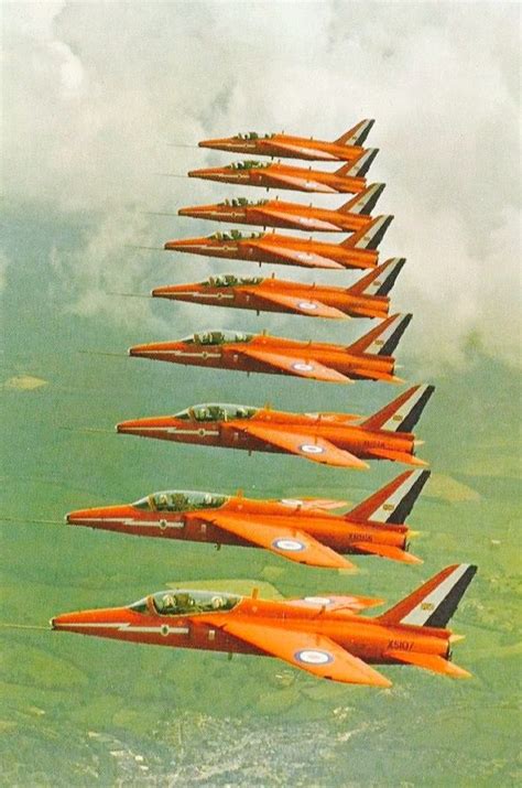 Raf Red Arrows Flying Folland Gnats Raf Red Arrows Red Arrow Aerobatics