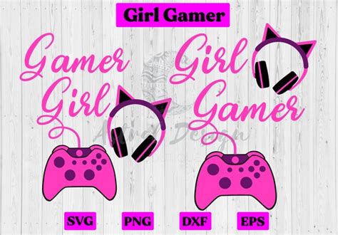 Girl Gamer Gamer Girl Svg Cut Files Para Cricut Controlador Etsy España