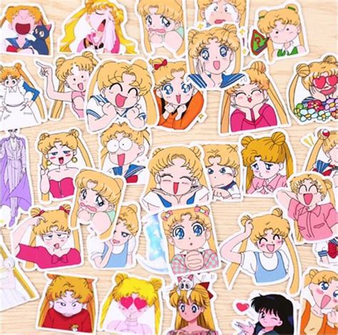 33 Pcs Stickers Sailor Moon Sticker Pack Anime Stickers Etsy Australia