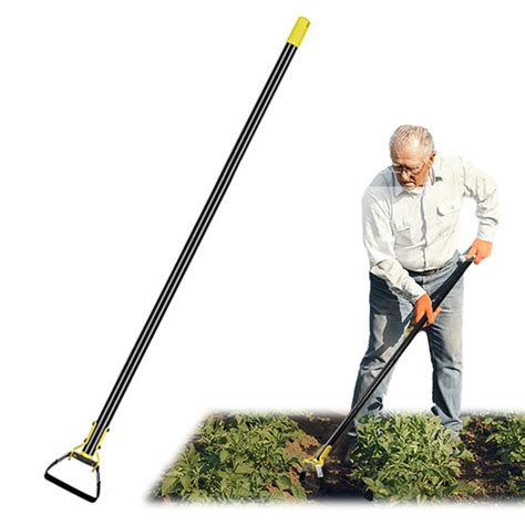 Hoe Garden Tool Scuffle Loop Hoe For Effective Preventing Weeds Long Handle Heavy Duty