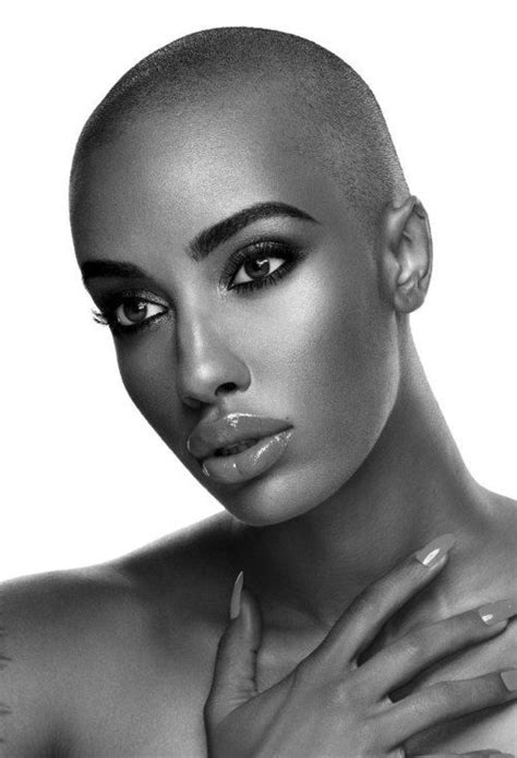 Bald Black Beauties Black Beautiful And Bald In 2019 Bald Hair