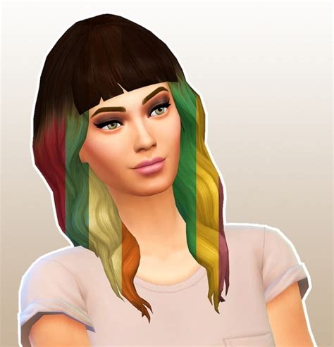Wolfy Ombre Hair At 4 Prez Sims4 Sims 4 Updates