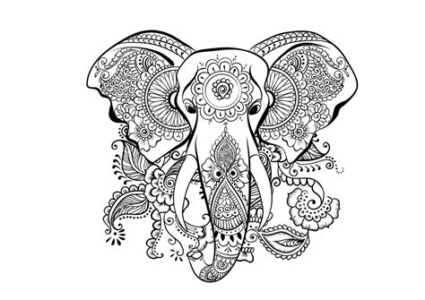 Volume 2 3 blue star coloring books is in san antonio, tx and portland, or. Stress Relieving Elephant Adult Coloring Pages Mandala ...