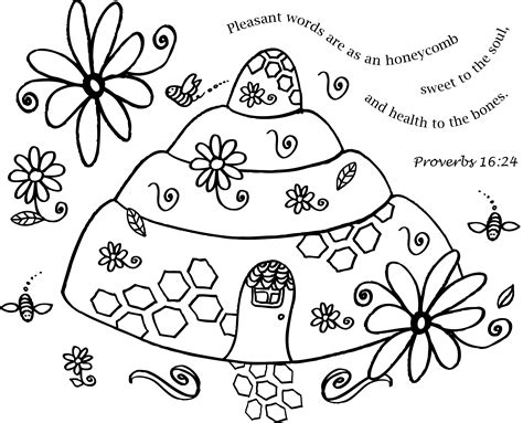 Honeycomb Coloring Page at GetColorings.com | Free printable colorings