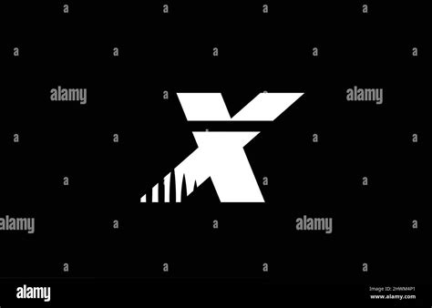 X Black And White Alphabet Letter Logo Icon With Spikes Design