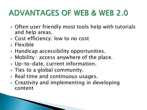 Advantages And Disadvantages Of Web 10 Vs Web 20