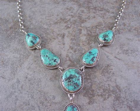 Handmade Silver And Kingman Turquoise Necklace And By Litapsilverj