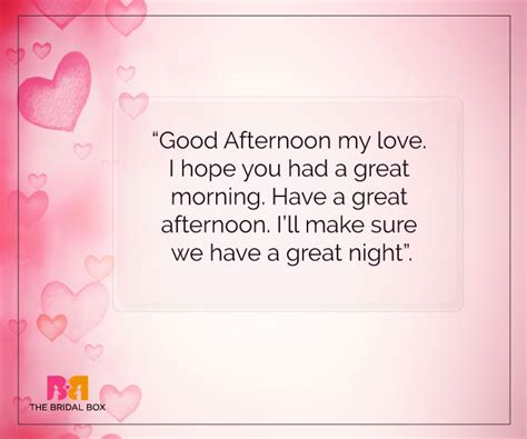 Send her a short text message with sweet or spicy words of love, and her cheeks will blush, her eyes will shine, and her heart will beat faster. 12 Of The Best Good Afternoon Love SMS To Send Your ...