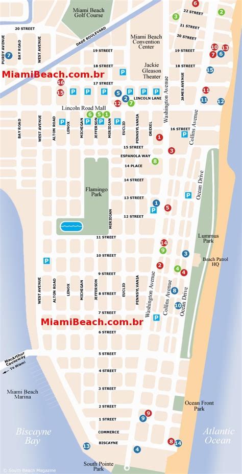 Mapa Miami Beach Miami Beach Guia Em Português Free Nude Porn Photos