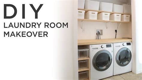 Diy Laundry Room Makeover Youtube