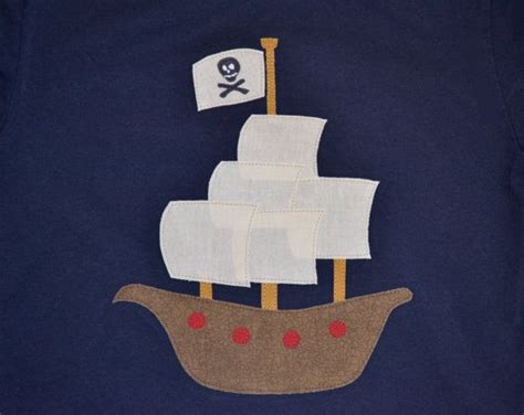 Free pirate ship applique for android. Pirate Ship Shirt or Onesie by SweetThingsforBaby, $26.00 ...