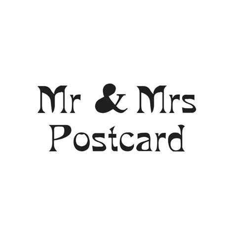 Mr And Mrs Postcard