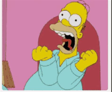 Homer Simpson Screaming  Homer Simpson Screaming Scared Discover
