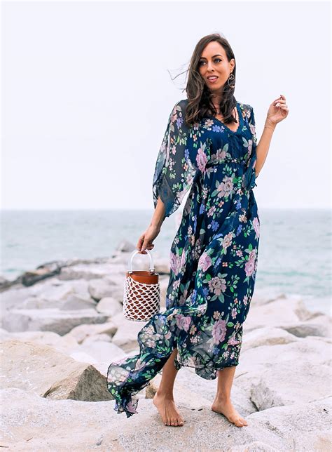 Windblown Boho Look In A Floral Maxi Dress Sydne Style