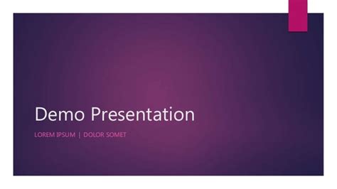 Demo Presentation