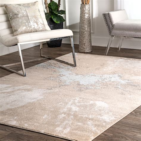 Nuloom 8 X 10 Ft Beige Indoor Abstract Area Rug In The Rugs