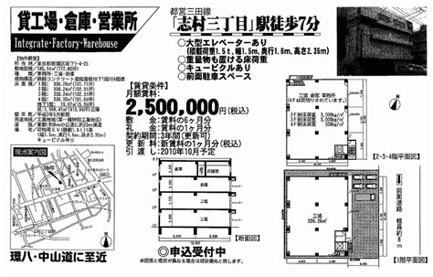 東京都板橋区坂下1 4 23 志村三丁目 貸倉庫・貸工場の貸し倉庫・工場・貸し土地テナントsnap 14536