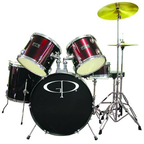 Gp Percussion Player 5 Piece Full Size Drum Set