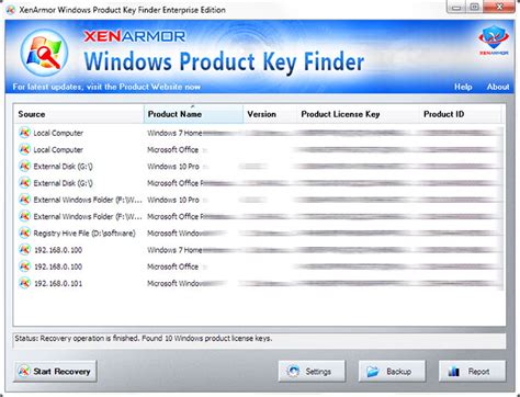 Xenarmor Windows Product Key Finder Software Xenarmor