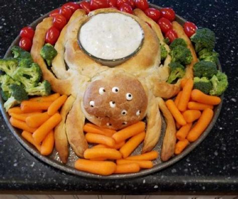 When shopping for fresh produce or meats, be certain to take the time to ensure that the texture, colors, and quality of the food you buy is the best in the batch. Spider Bread Dip Bowl Halloween