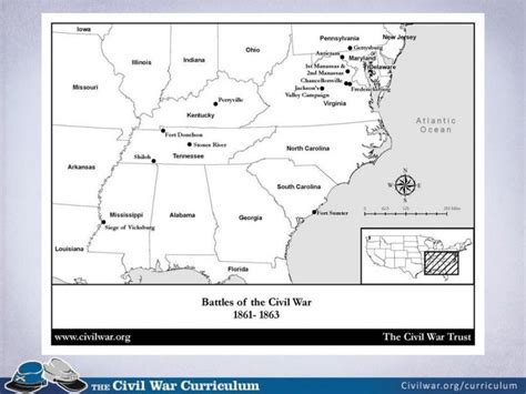 Civil War Map Worksheet Worksheet