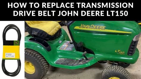 How To Install Transmission Drive Belt John Deere Lt150 Tractor Youtube