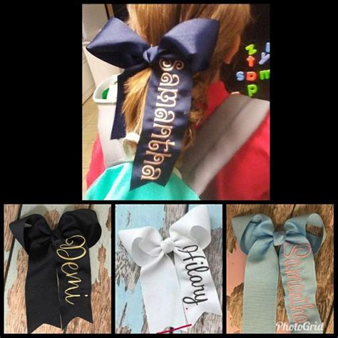 Personalized Full Name Hair Bows For Girls Assorted Colors Etsy