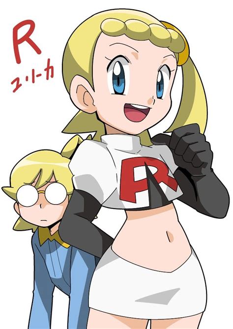 An Image Of A Cartoon Character Holding Onto Another Character S Arm With The Letter R On It