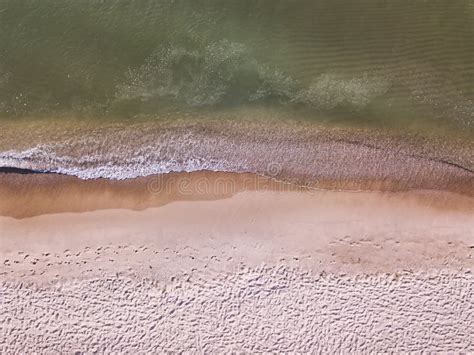 Aerial View Of Sandy Beach And Sea Stock Image Image Of Destination