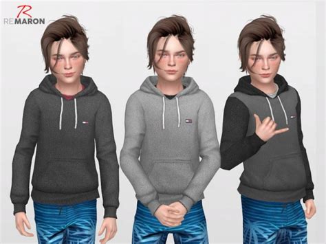 The Sims Resource Ths Hoodie For Kids By Remaron Sims 4 Downloads