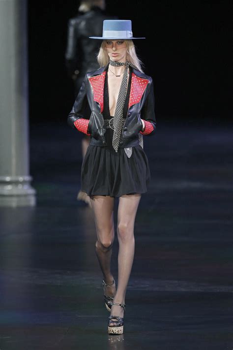 Saint Laurent Ready To Wear Fashion Show Collection Spring Summer Presented During Paris