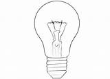 Coloring Light Bulb sketch template