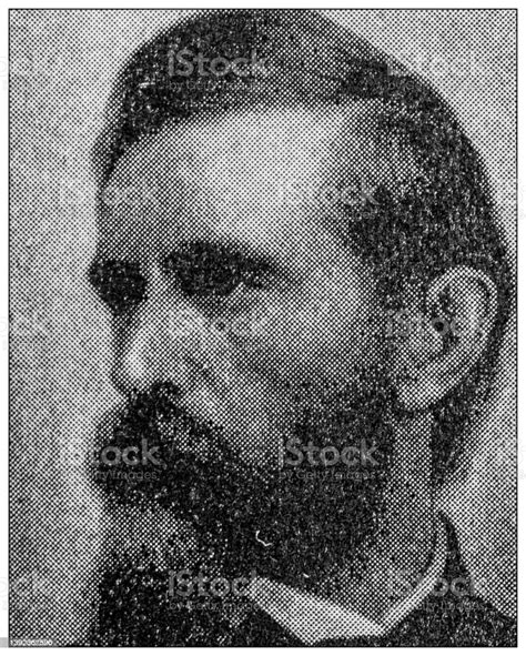 antique portrait of famous people lewis wallace stock illustration download image now 1890