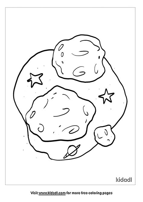 Free Asteroid Belt Coloring Page Coloring Page Printables Kidadl